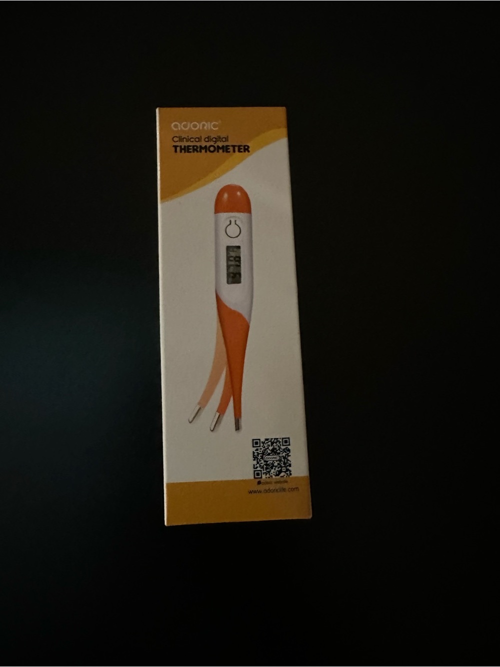 Orange Clinical Digital Thermometer - Fast Read